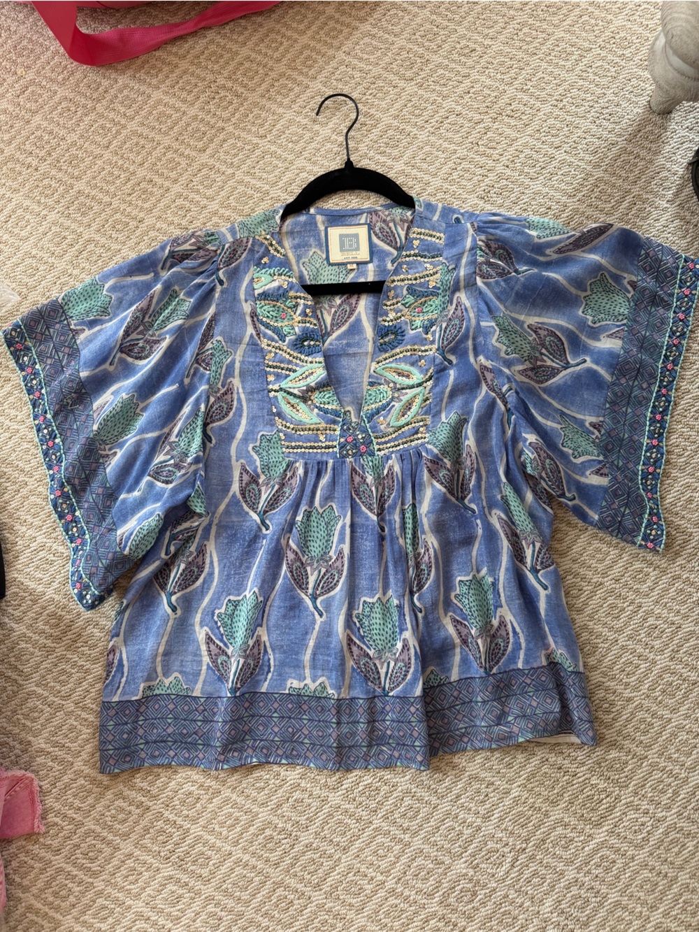 Bell By Alicia Bell Blue Top Size M